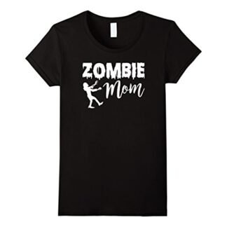 Womens Zombie Mom T Shirt - Funny Cute Halloween Costume Gift Small Black