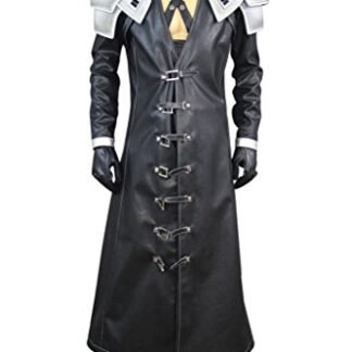 Mtxc Men's Final Fantasy VII Cosplay Costume Sephiroth Outfit Size XX-Large Black