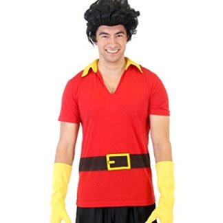 Beauty And The Beast Gaston Shirt Gloves and Wig (Adult Large/X-Large)