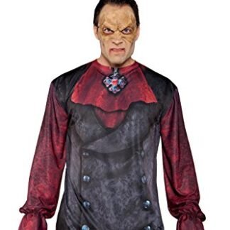 Underwraps Costumes Men’s Vampire Costume – Photo Real Shirt, Black/Red, One Size