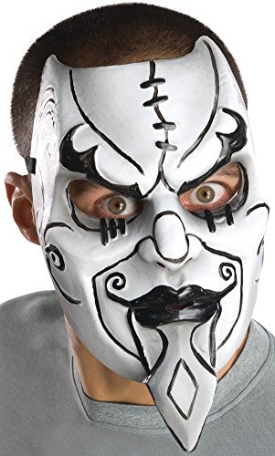 Adult Black And White Carnival Tragedy Macabre Costume Day Of The Dead Mask