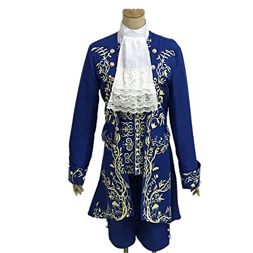 Men's costume for Movie Beauty and The Beast Prince Adam Cosplay (XL)