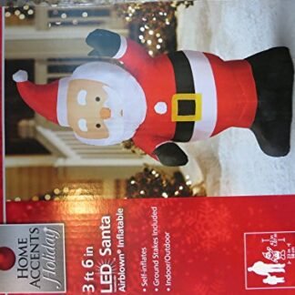 42" Home Accents Holiday LED Airblown Inflatable Santa