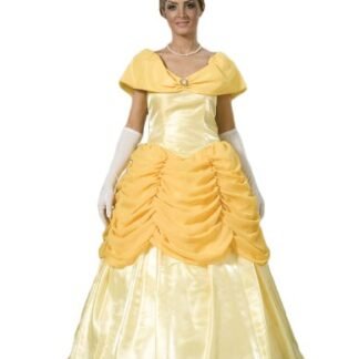 Women's Belle Beauty and the Beast Dress Theater Costume L Yellow