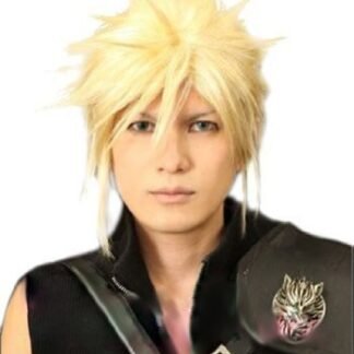 ROLECOS Mens Cloud Strife Short Straight Cosplay Wigs Blonde