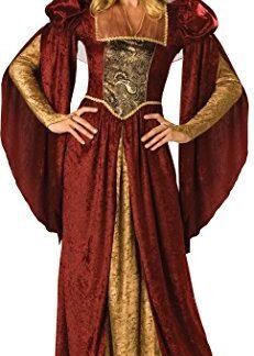 InCharacter Costumes Women’s Renaissance Maiden Costume, Burgundy/Gold, X-Large
