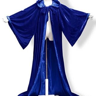 ANGELWARDROBE Halloween Robe Wizard Cloak Wicca LARP LOTR Blue-Blue L