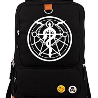 Siawasey Fullmetal Alchemist Anime Cartoon Laptop Daypack Backpack Shoulder School Bag