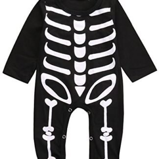 Newborn Baby Boy Girls Romper Bodysuit Infant Kids Halloween Costume Jumpsuit Outfits (6-12Months)