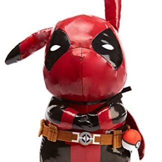 Pokemon Plush - Pikachu Plush and Deadpool Action Figure Plushes 2 in 1 - 'Pikapool Plush Toy'- 18" Tall Pokemon Figures Gift By TuTu Toy