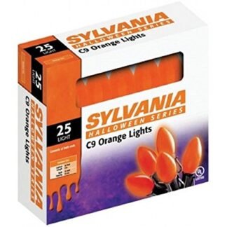 HALLOWEEN C9 ORANGE 25 by SYLVANIA MfrPartNo C46GCE11