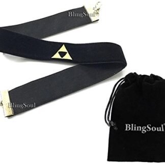 The Legend Of Zelda Triforce Black Velvet Choker Necklace (Black)
