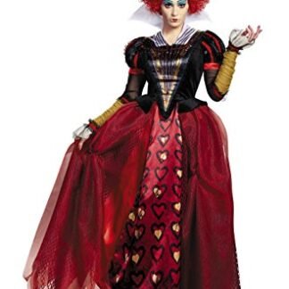 Disney Women's Alice Queen Deluxe Costume, Red, Large
