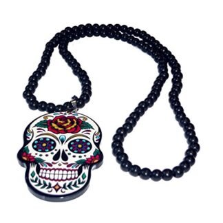 27917 Day Of The Dead Beaded Necklace