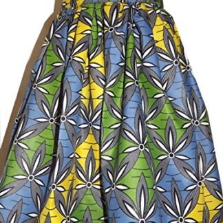 African Print Skirt Knee Length Supreme Wax Summer jupe african Waist size 28 inch