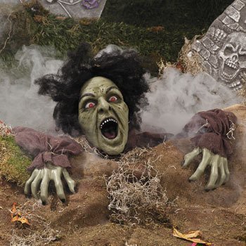 Clawing Zombie Groundbreaker with LED Eyes – Halloween Party Decoration