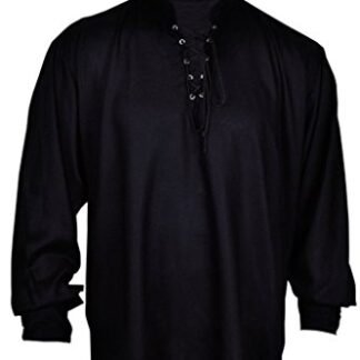 GothikShop Men's Casual Summer Renaissance Hippie Costume XX-Large Black