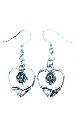Beauty and The Beast Heart Earring Dangles In Gift Box from Outlander