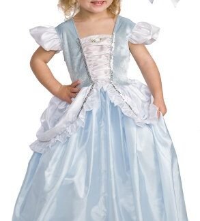 Little Adventures 11154 Cinderella Princess Costume (Ages 7-9) + Free Hair Bow
