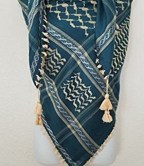 SL Bluish Green Unisex Shemagh Head Scarf Neck Wrap Cottton Turquoise Cover GRT