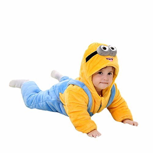 Baoji Infant Baby Boys Girls Suit Cosplay Totoro Pajamas Costume BB80 Minions