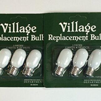 Department 56 Accessories for Department 56 Village Collections Replacement Light Bulb - 2 Pack (6 Bulbs Total)