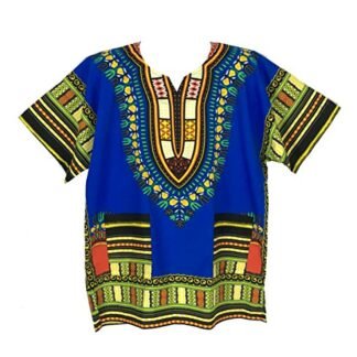 Vipada's Dashiki Shirt African Top Men's Dashiki (Blue)