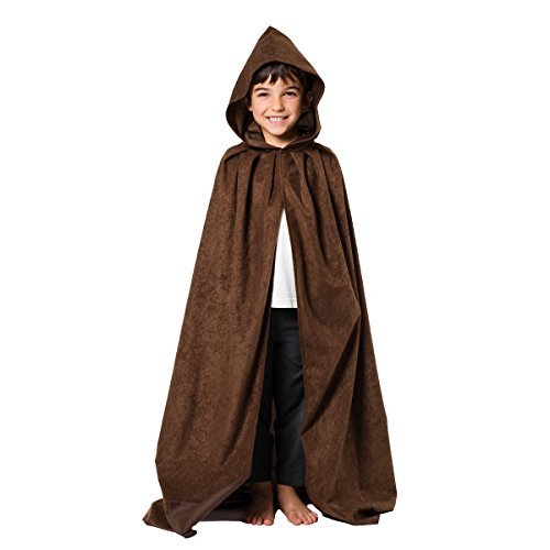 Dark Brown Cloak or Cape with Hood