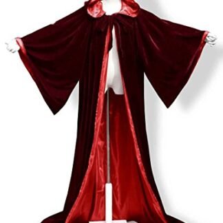 ANGELWARDROBE Halloween Robe Wizard Cloak Wicca LARP LOTR Bu-Red 1XL