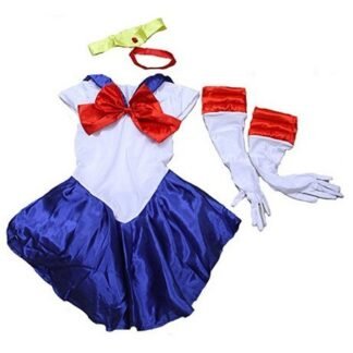 Female Sailor Moon Sailor Suit Party Nightclub Cosplay Costume (blue)