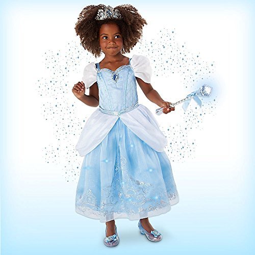 Fashion Disney Cinderella Interactive Deluxe Costume Set Size 7/8 + Free Item