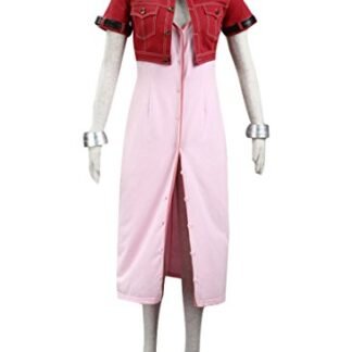 Dazcos Women's Final Fantasy VII Aerith Gainsborough 1st Cosplay Costume (Women M)