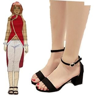 Boruto Naruto Haruno Sakura cosplay costume Boots Boot Shoes Shoe