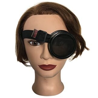 Cyber Goggles Eyepatch Steampunk Welding Goth Cosplay Vintage Goggles Rustic with Dark Lenses