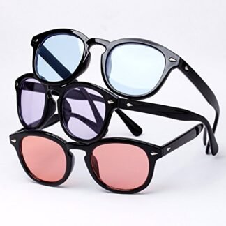 Bestum Retro Inspired Sunglasses With Rivets Tinted Lens UV400