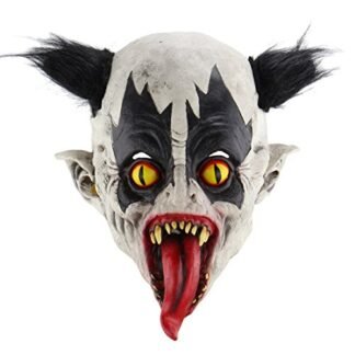 Halloween Horrific Demon Adult Scary Clown Masks Cosplay Props(Bat Clown）