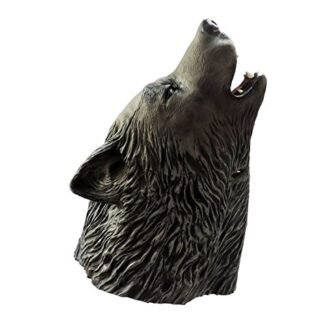 Adult Howling Grey Timber Wolf Latex Mask