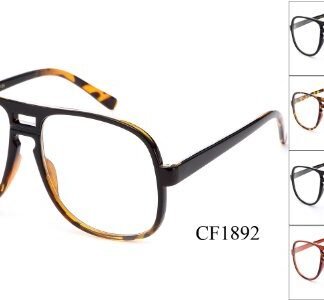 Newbee Fashion - IG Unisex Slim Frame Lightweight Over Sized Round Clear Lens Fashion Glasses