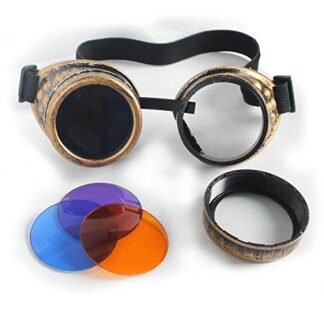 100% New ABS Costume Props Cosplay Equipment Vintage Steampunk Goggles Glasses