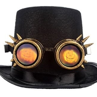 Hotest! Pumpkin Face Retro Vintage Steampunk Goggles Glasses Cosplay Equipment