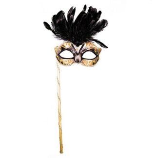 4everStore Masquerade Mask with Handheld Stick