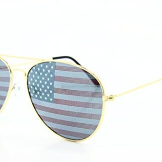 5Zero1 USA American Flag Indenpendent Holiday Patriot Retro Aviator Unisex Sunglasses