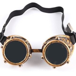 Retro Vintage Steampunk Goggles Glasses Welding Cosplay Costume Photo Props Best Gift For Friends
