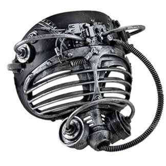 Metallic Finish Steampunk Full Face Submarine Diver Halloween Mask