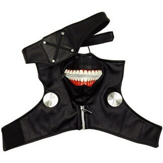 Another Me Tokyo Ghoul Season 1 Black Zipper Mask Party Cosplay Prop High Quality