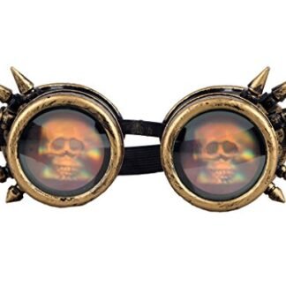 3-5 Days Delivery Halloween Spiked Cyber Steampunk Cosplay Vintage Goggles