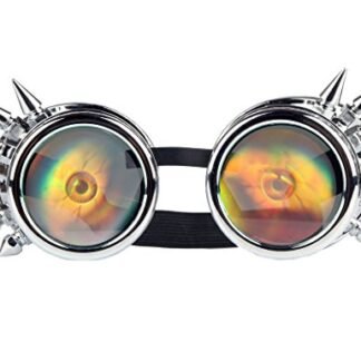 FUT Retro Steampunk Goggles Glasses Welding Cosplay Goggles For Halloween & Dance