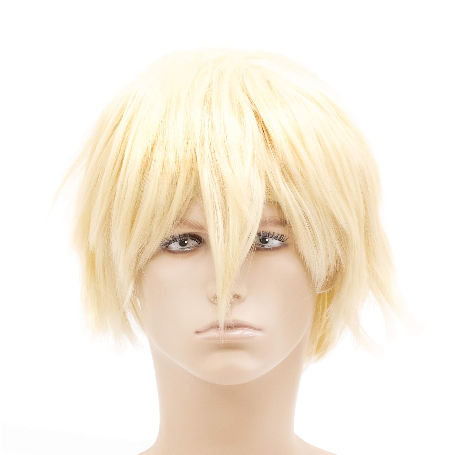 OneDor 12 Inch Short Straight Men Hair Wig Colored Cosplay Wig Heat Friendly Party Costume Unisex Wig