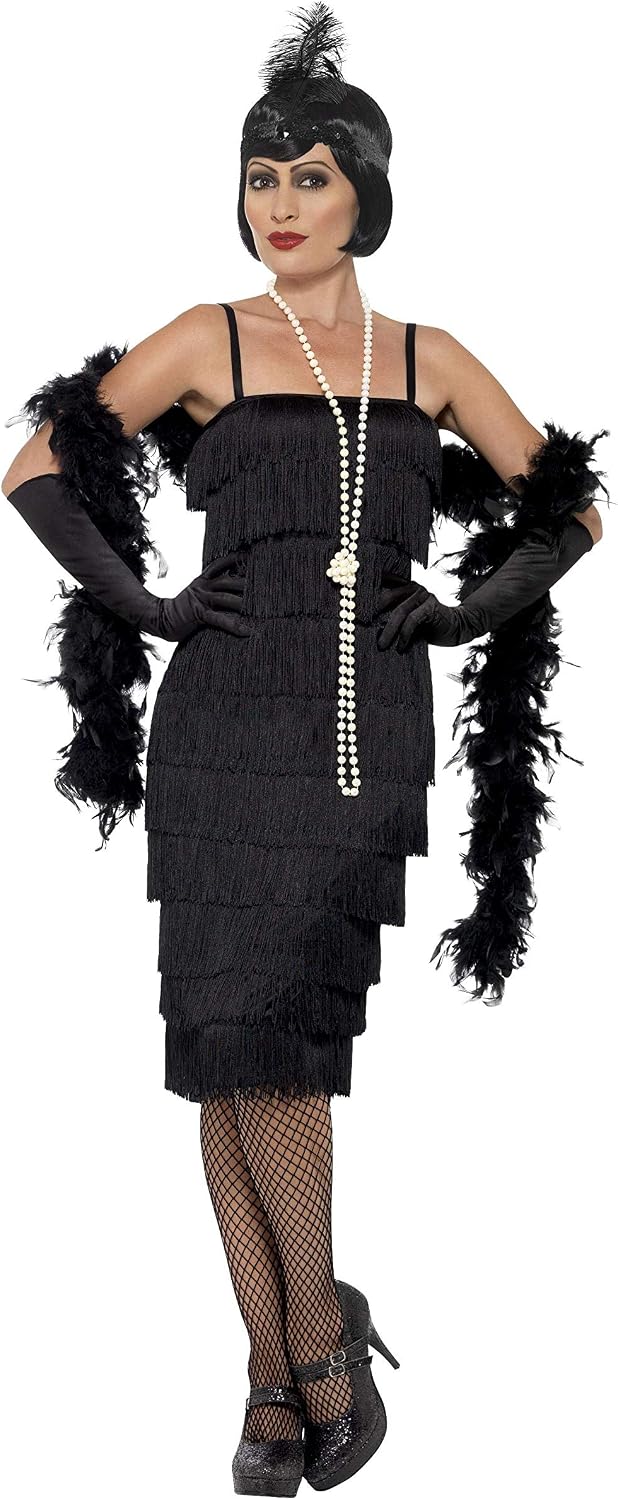 Smiffy's Women's 1920's Black Flapper Costume